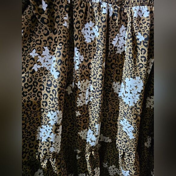ELOQUII Cheetah Off The Shoulder Dress -  Size 28 - Picture 6 of 8